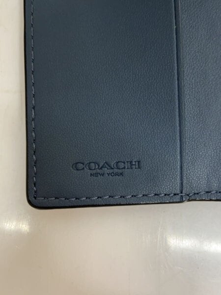 COACH(コーチ) / キーケース/レザー/ブルー/無地/メンズ/コーチ