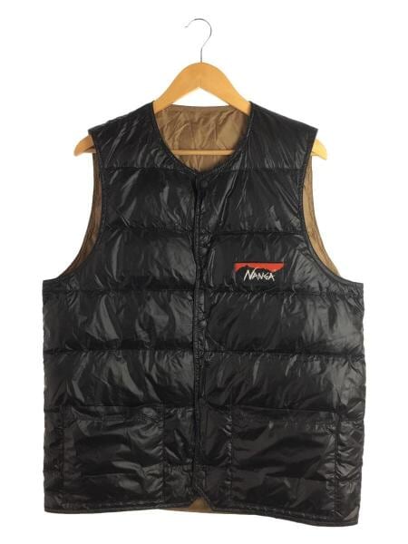 美品】KEBOZ×NANGA コラボ リバーシブル ダウンベスト 黒 M NANGA