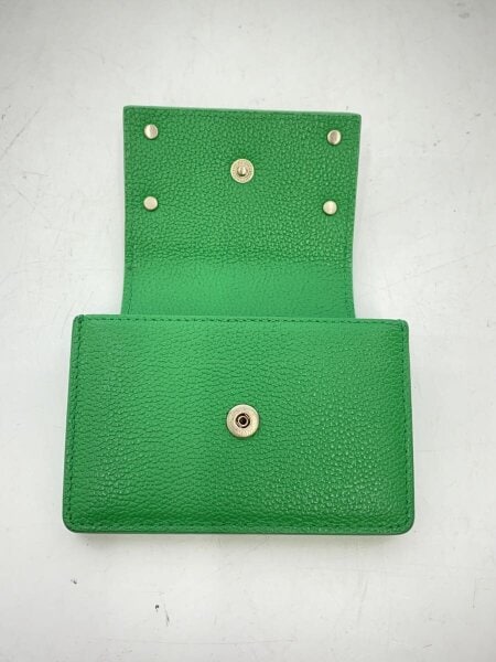 Matin Kim(マーティンキム) / 2つ折り財布/レザー/グリーン/無地