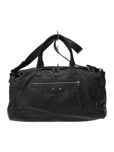 BALENCIAGA(バレンシアガ) / CLASSIC SQUASH/ボストンバッグ/羊革/BLK