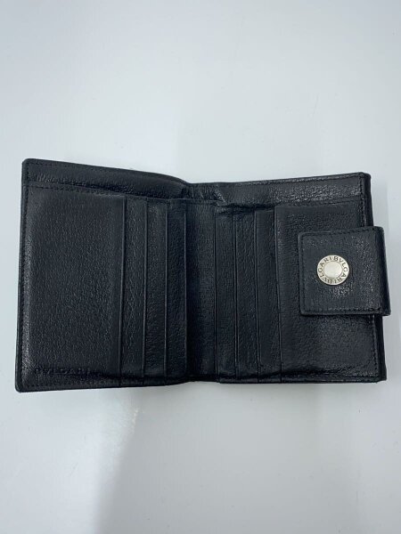 BVLGARI(ブルガリ) / 2つ折り財布/ロゴマニア/キャンバス/BLK