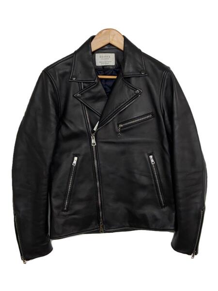極美品✨エディフィス ライダースジャケット シングル ダブルジップ 羊