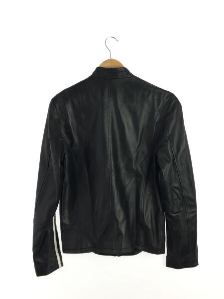 adidas(アディダス) / シングルライダースジャケット/S/羊革/BLK