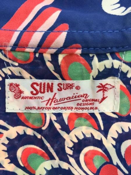 SUN SURF(サンサーフ) / PEACOCK/孔雀/アロハシャツ/オープンカラー