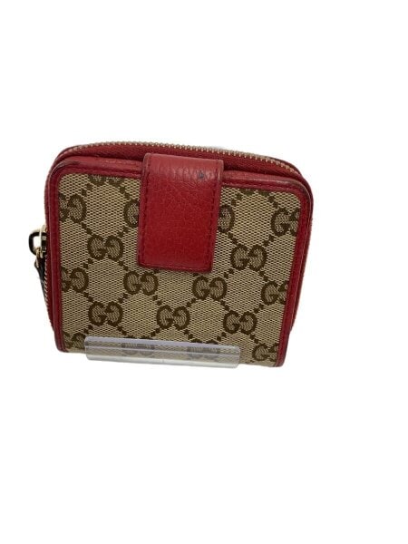 GUCCI(グッチ) / 2つ折り財布/キャンバス/RED/総柄/レディース/346056