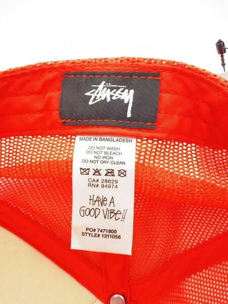 STUSSY(ステューシー) / メッシュキャップ/コットン/オレンジ/メンズ