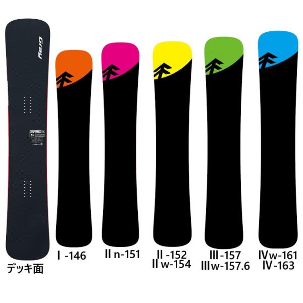 19-20 グレー スノーボード 板 デスペラードtic グレイ GRAY DESPERADO