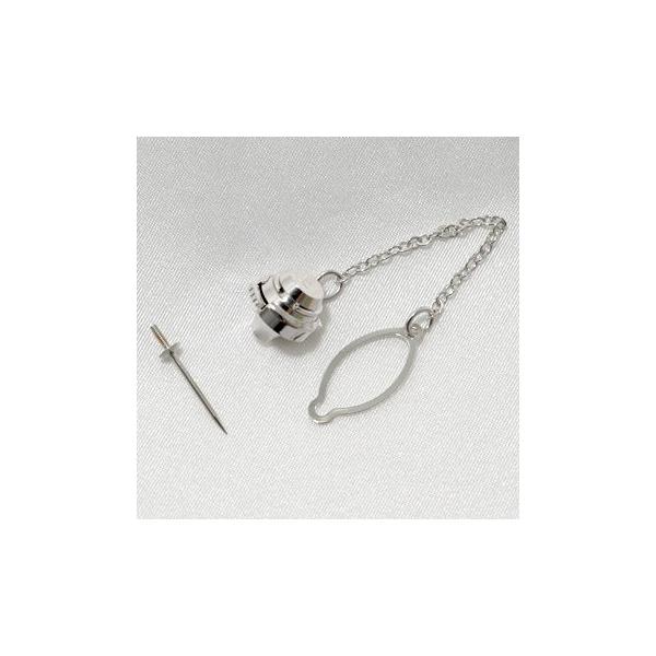 1粒真珠用 タイタック（ネクタイピン・ピンブローチ）金具 針：Pt900