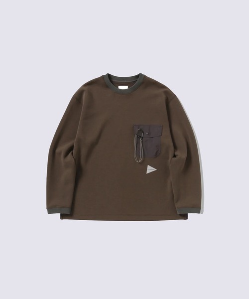 AND WANDER | 【and wander/アンドワンダー】airy warm pullover