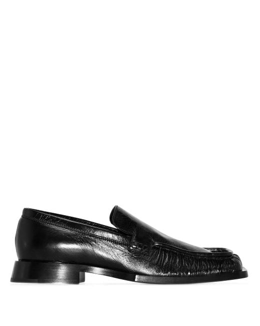 Jil Sander Nikky Square-Toe Loafers in Black | Lyst