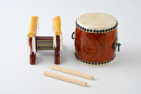 100-12 5寸ミニ太鼓 バチ付き ※着日指定不可 | 栃木県那須烏山市