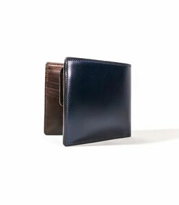 キプリス本革製コードバンxシラサギレザー二つ折り財布 カラー
