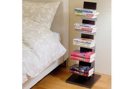 ブックタワー ロータイプ ダーク 5段 省スペース 見せる収納