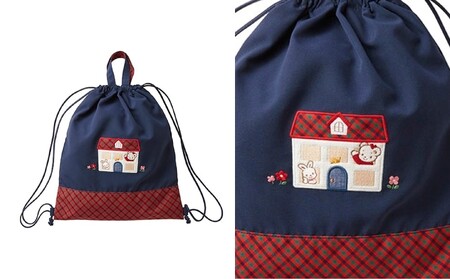 ファミリア（familiar）】ナップサック（260026） XF（赤系チェック