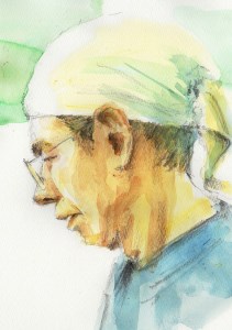 オーダーメイド 似顔絵 【水彩画タイプ】B4サイズ 額装_オーダーメイド