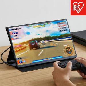 ポータブルモニター アイリスオーヤマ DP-EF164S-B ブラック【15.6