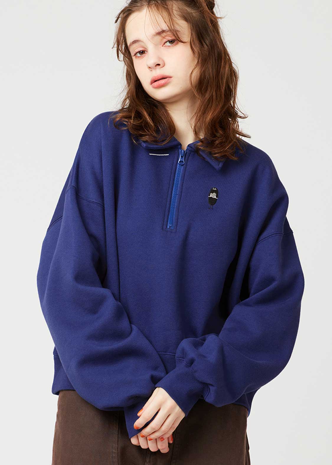 モノクロームラブビューティフルシャドー｜裏起毛クロップドハーフ