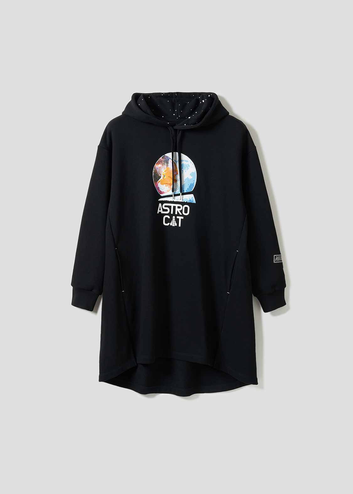 アストロキャット フェイスインプロフィール｜パーカーワンピース