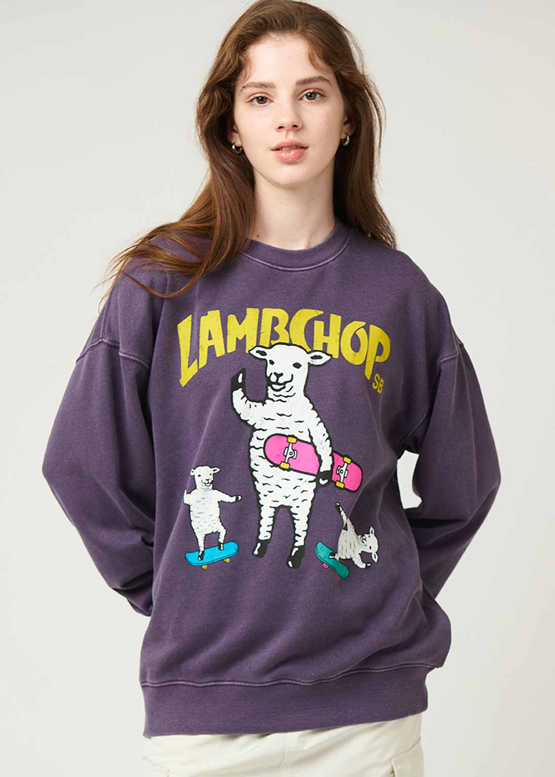 ラムチョップスケート｜ピグメントスウェット｜ユニセックス｜グラニフ