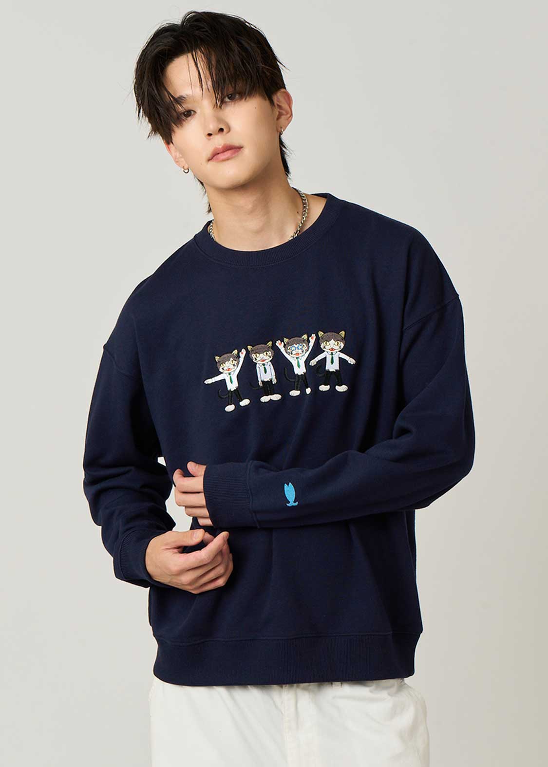 The Nyantles｜ビッグシルエットスウェット｜ユニセックス｜グラニフ