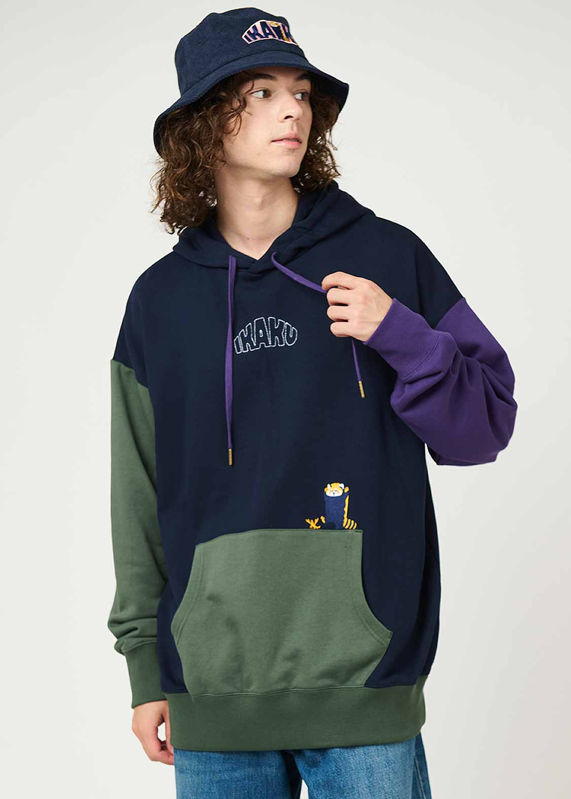 イカク｜ビッグシルエットパーカー｜ユニセックス｜グラニフ(graniph