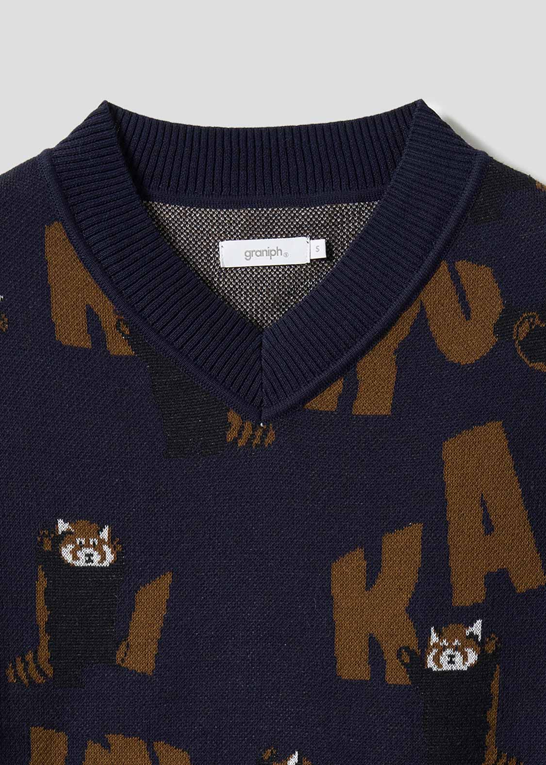 イカク｜ニットベスト｜ユニセックス｜グラニフ(graniph)公式