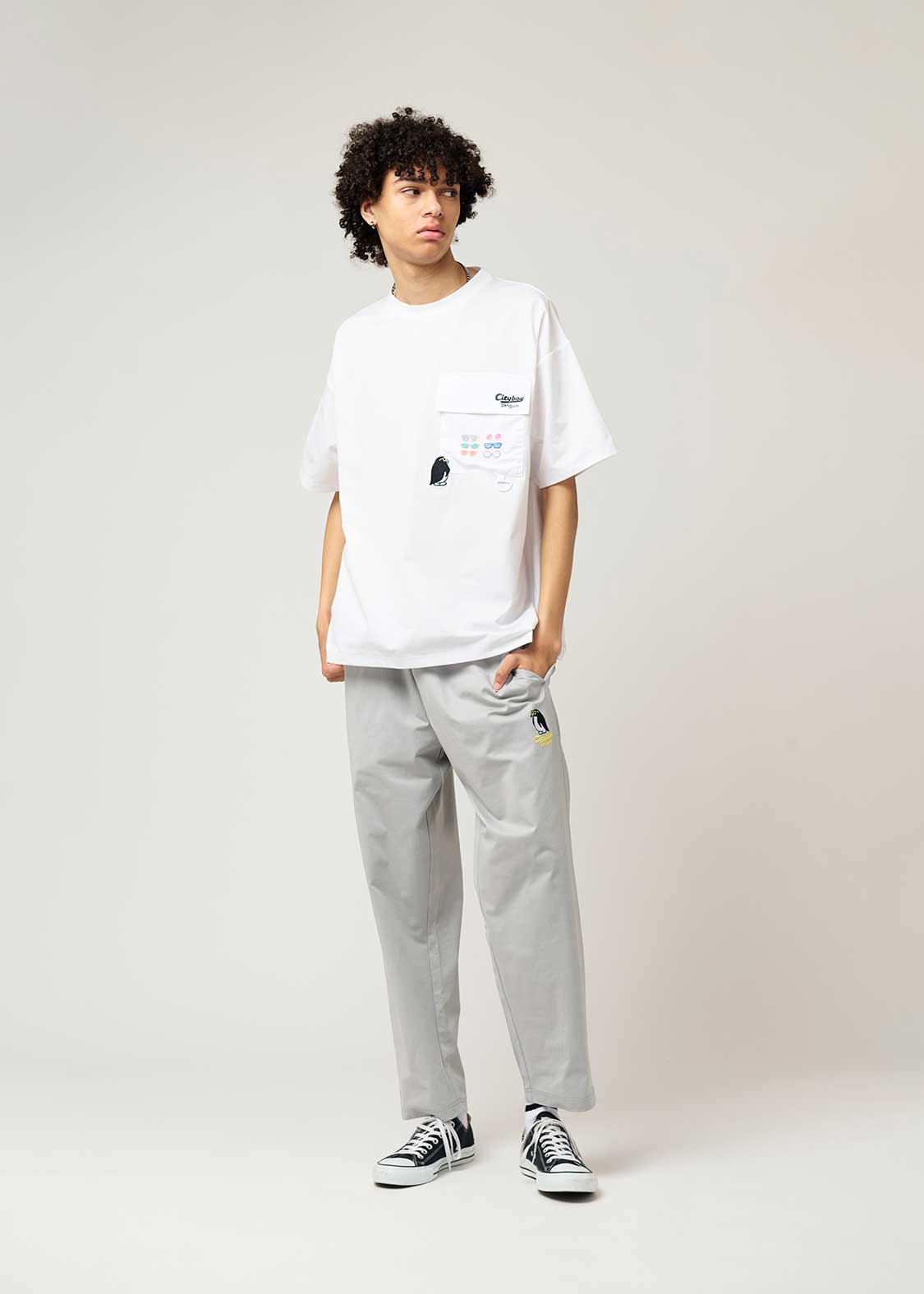 シティボーイペンギン｜ドライビッグシルエットTシャツ｜ユニセックス