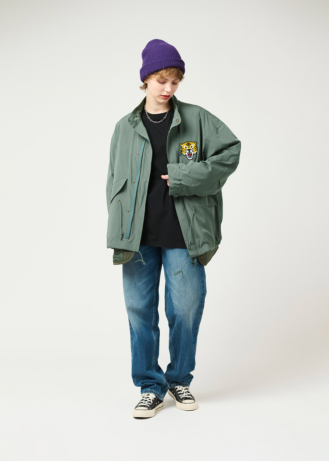 オーサムタイガー スレッズ｜ショートモッズコート｜ユニセックス