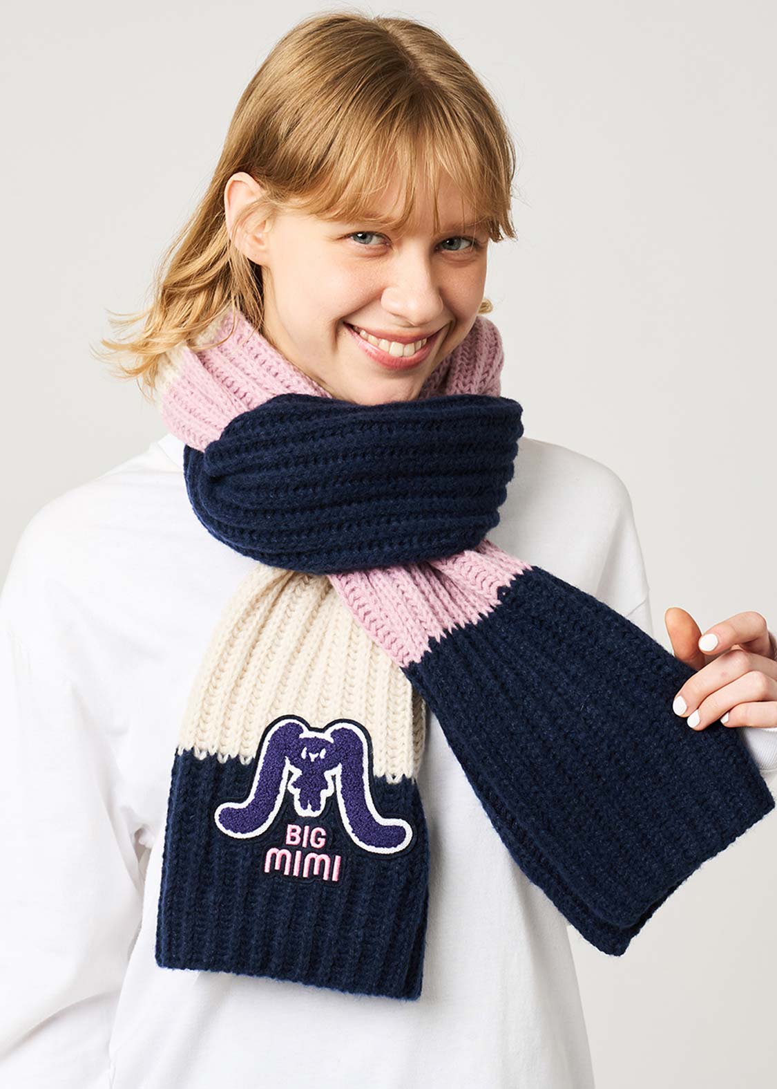 ビッグミミ｜ニットラインマフラー｜ユニセックス｜グラニフ(graniph