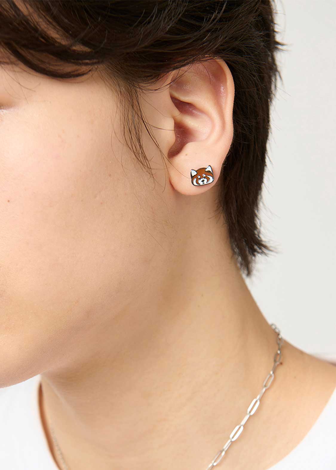 イカクフェイス｜ブラックピアス｜ユニセックス｜グラニフ(graniph