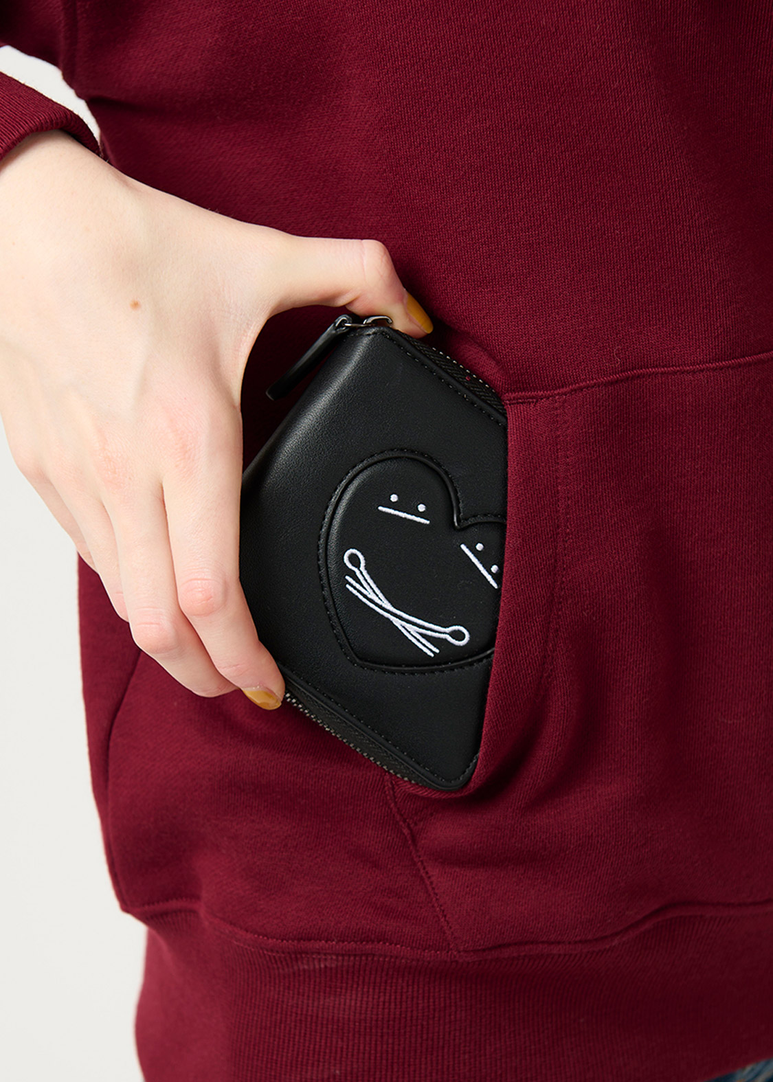 モノクロームラブビューティフルシャドー｜ジップウォレット｜ユニ