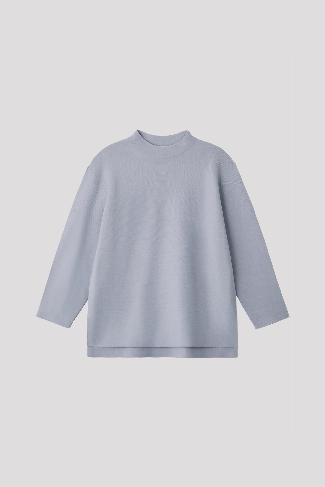 GARTER MOCKNECK LONG SLEEVE T-SHIRT
