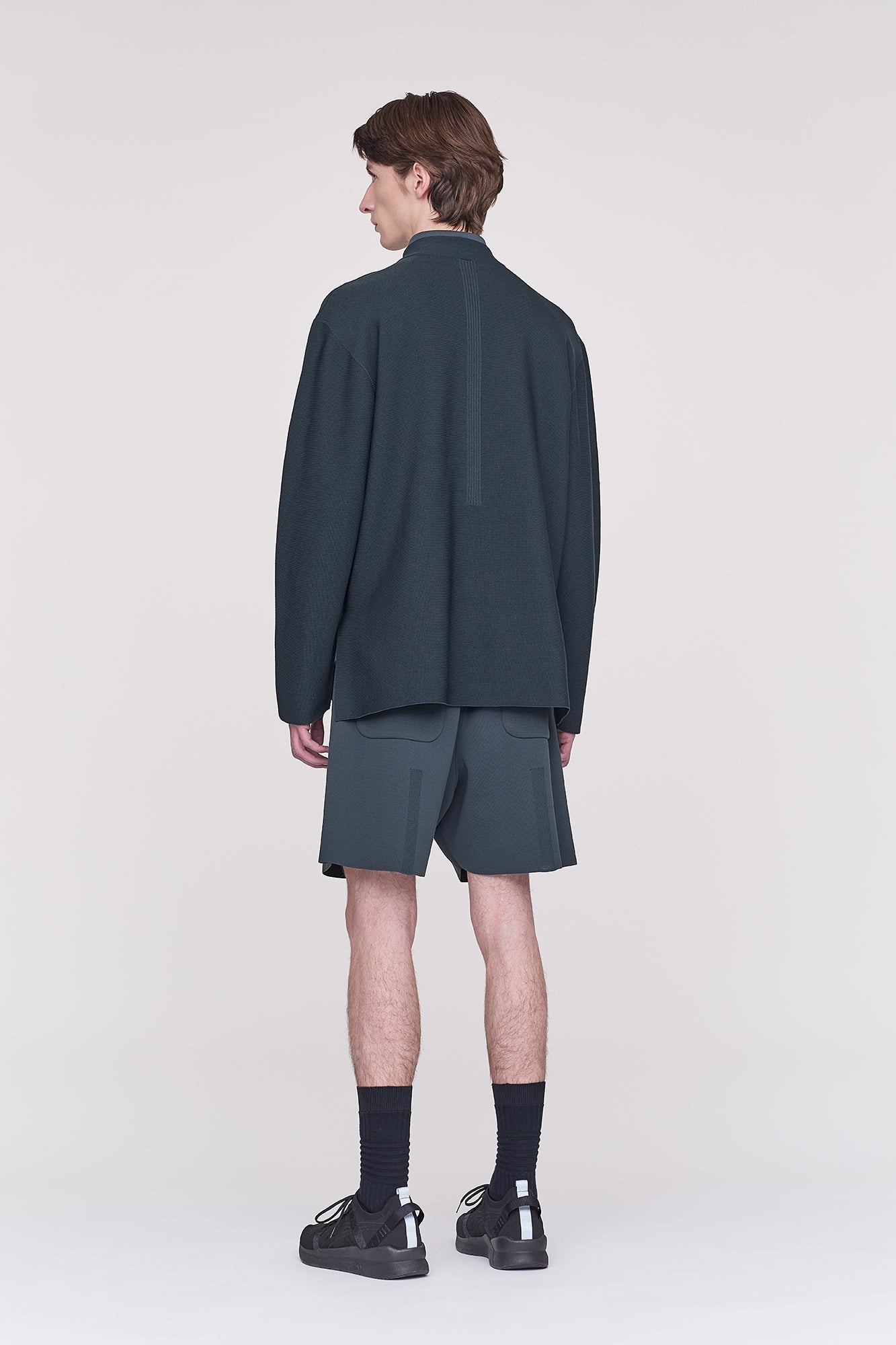 GARTER MOCKNECK LONG SLEEVE TEE SHIRT