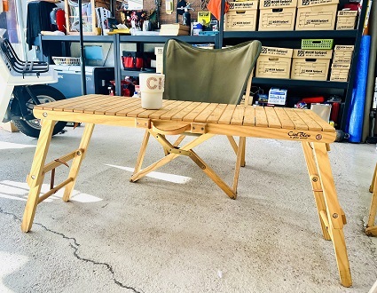 未使用 cielblue キャリーテーブル シエルブルー ウッドテーブル