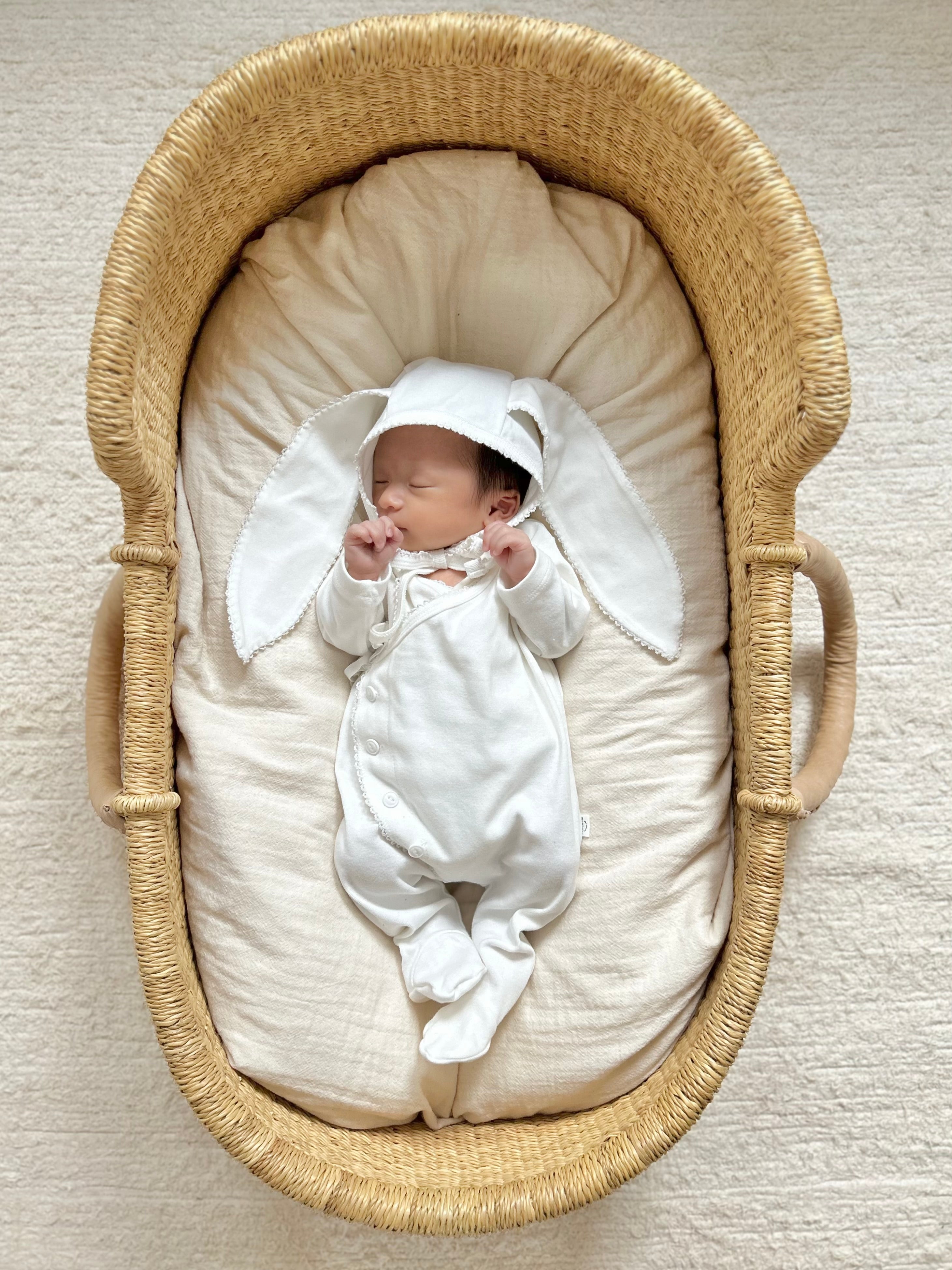 monbebe / bunny cozy suit(bonnet set) – ciel de bébé