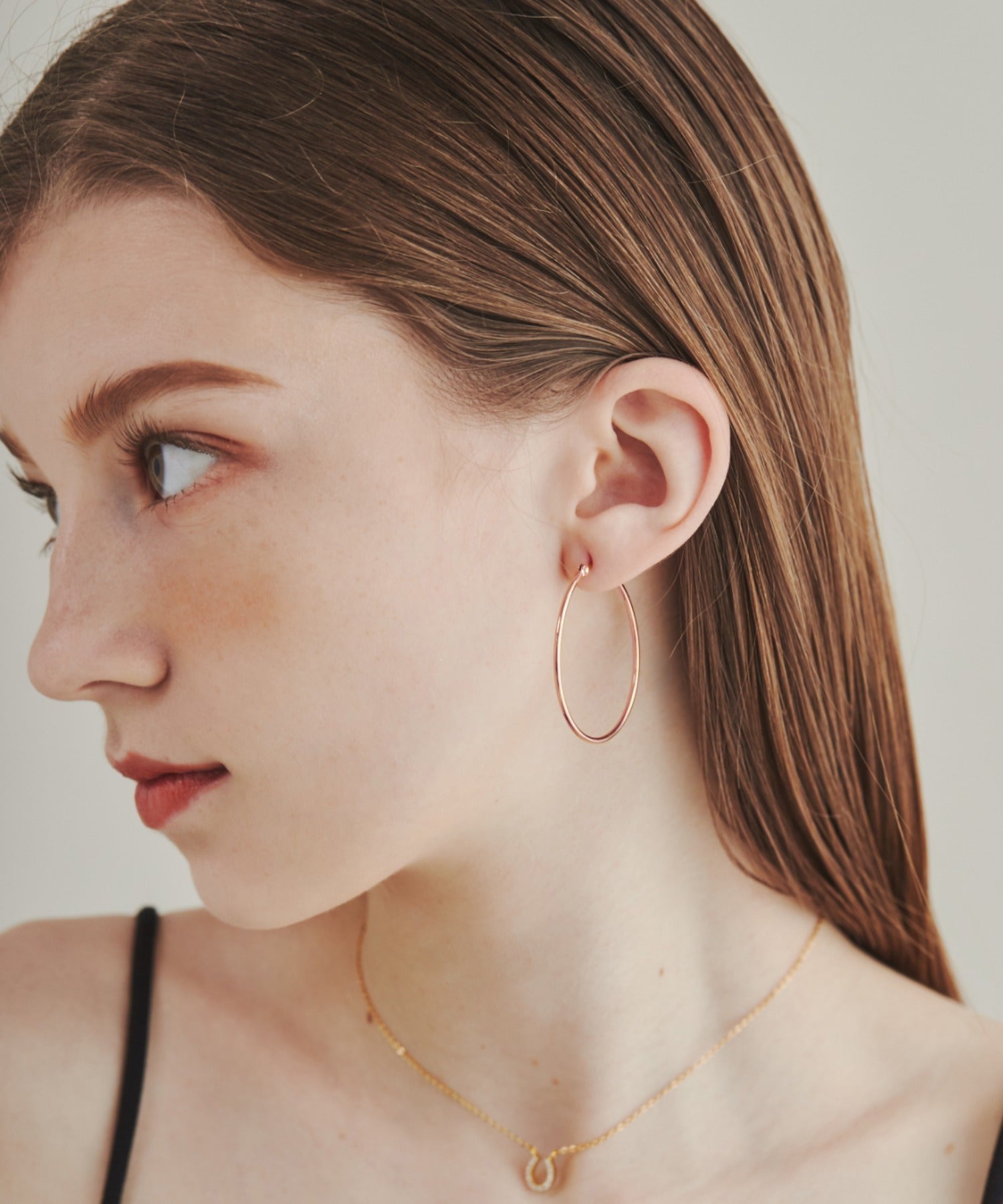 金属アレルギー対応 】 ハートフープピアス サージカルステンレス (両