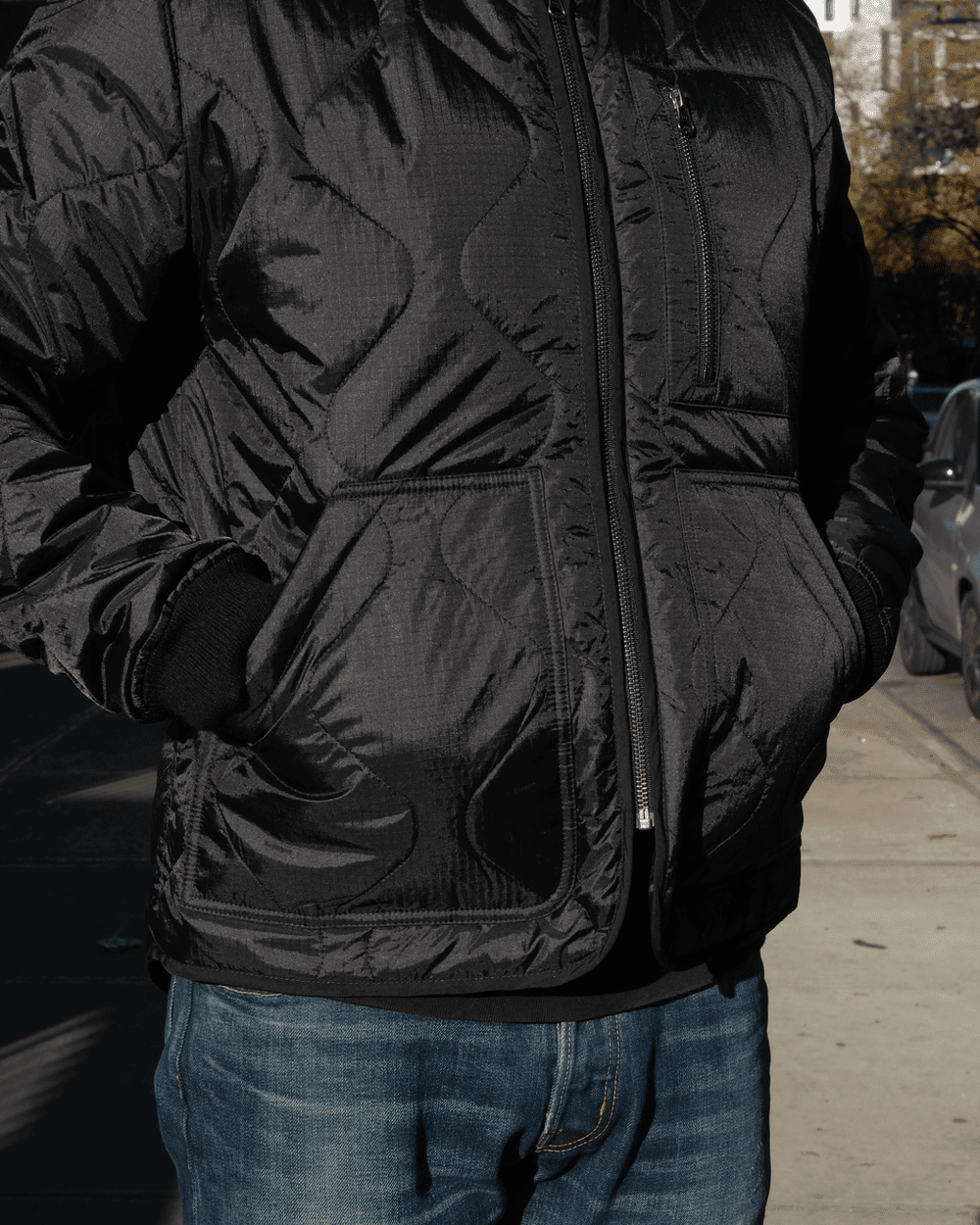 Jane Motorcycles - Humboldt Quilted Liner Jacket - Black – City