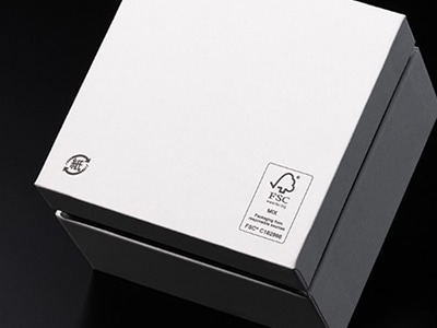 腕時計のボックスにFSC®認証紙を採用 森林環境や地域社会への配慮
