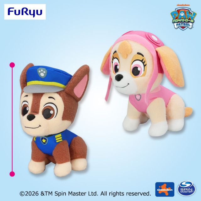パウ・パトロール KAWAIIもふもふBIGぬいぐるみ～チェイス・スカイ