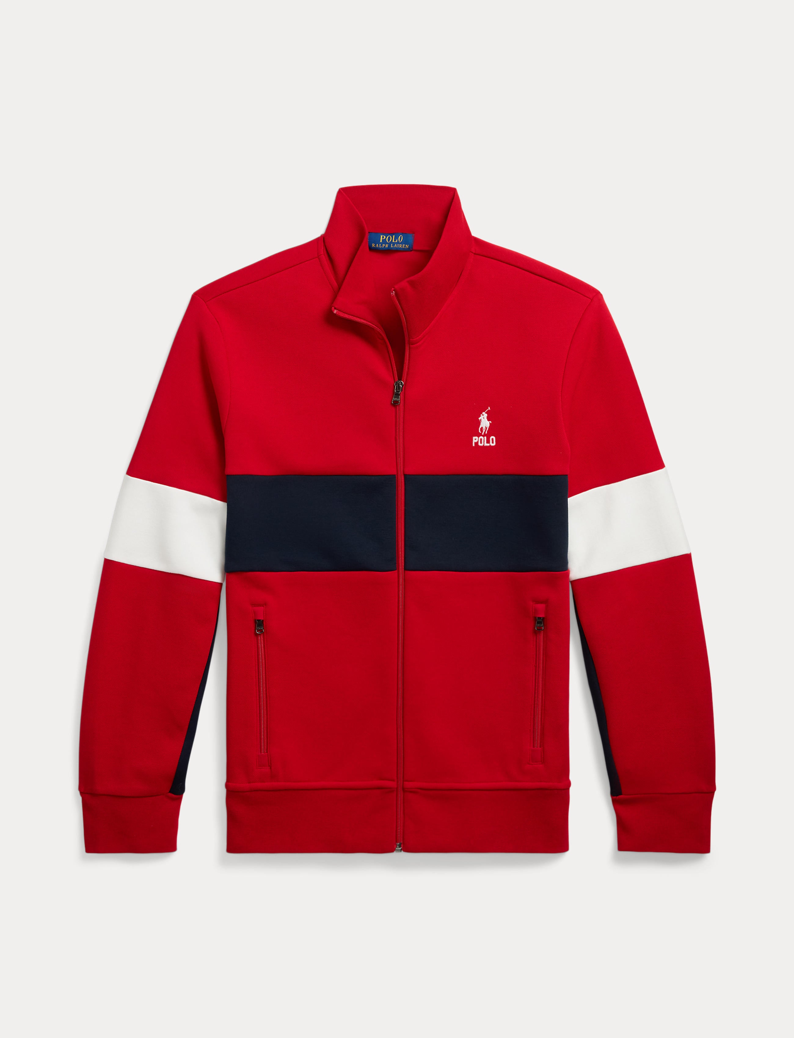 Polo Ralph Lauren Double-Knit Track Jacket Red | Chicago City Sports