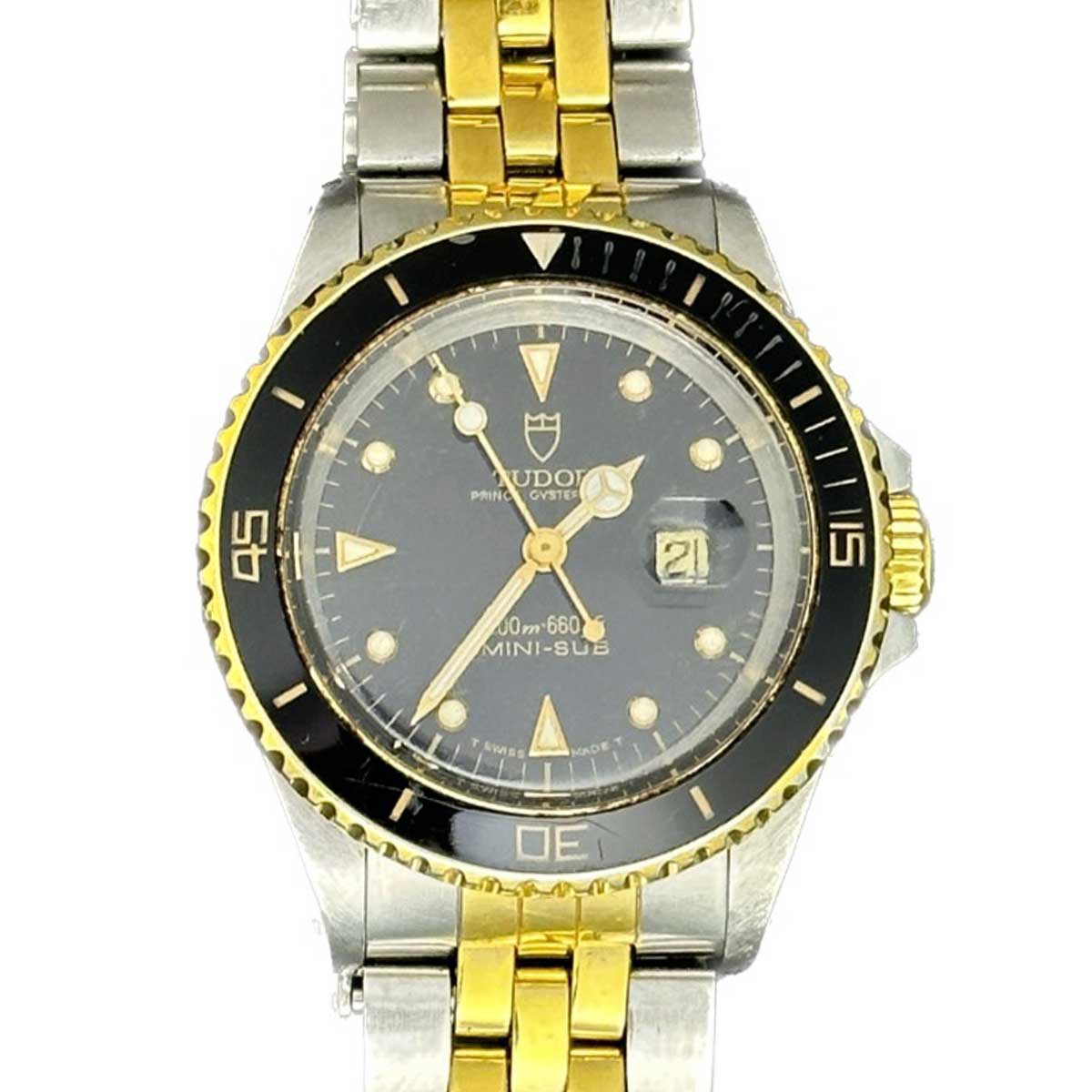 Tudor Mini-Sub SS/18K - Black Dial | Chicago Pawners & Jewelers