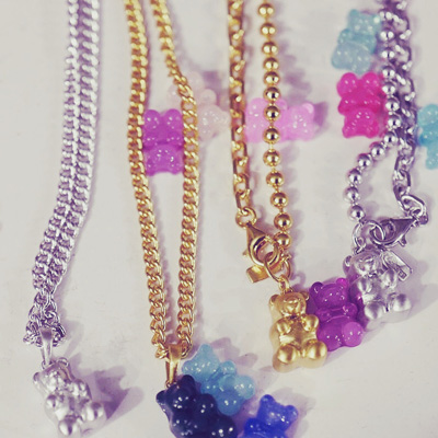 chigo チーゴ × 高山都 ◇ ハート型ピアス ◇ オニキス×シルバー 2026