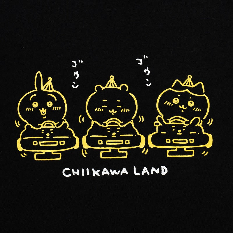 ちいかわらんど Tシャツ ゴーカート ブラック | ちいかわマーケット