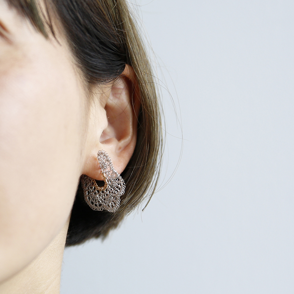 Matsu Earrings/ピアス（シルバー×ゴールド）Takahashi Naomi