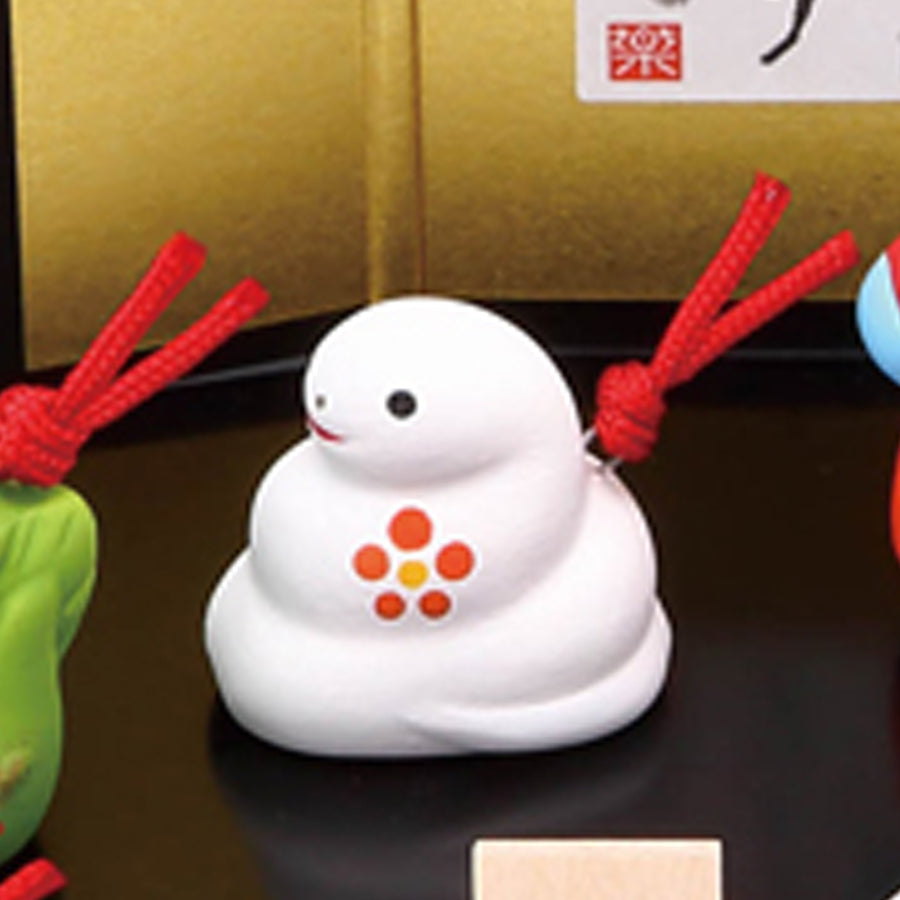 №93 錦彩招福寿々十二支飾り(土鈴)※単品 巳(へび) – 中外陶園