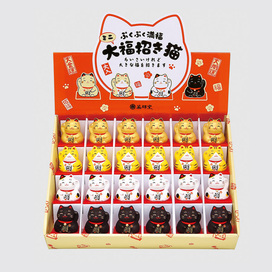 錦彩大福招き猫ﾃﾞｨｽﾌﾟﾚｲｾｯﾄ 24ヶ – 中外陶園オンラインストア