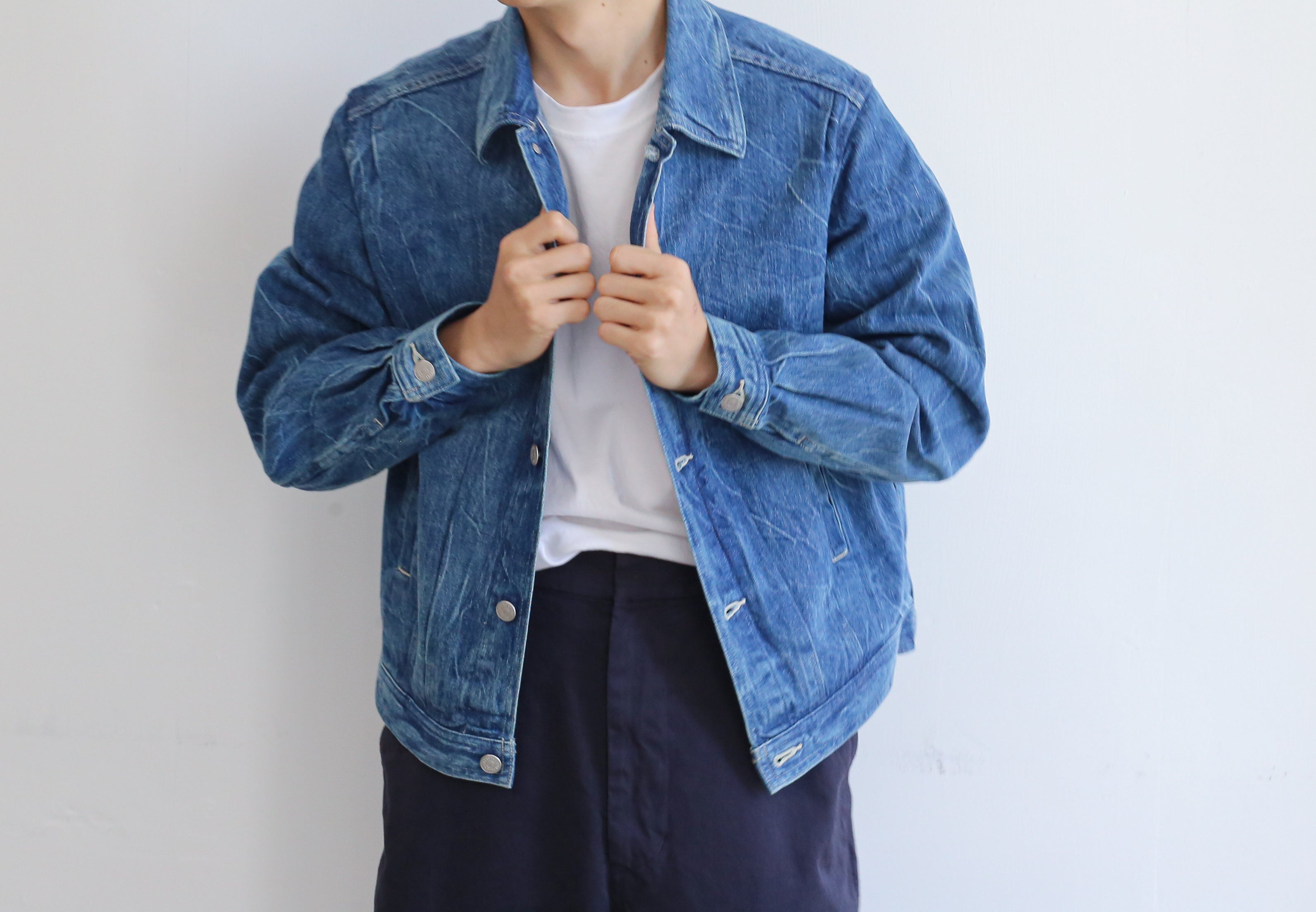 AURALEE SELVEDGE FADED LIGHT DENIM BLOUSON – Chum!