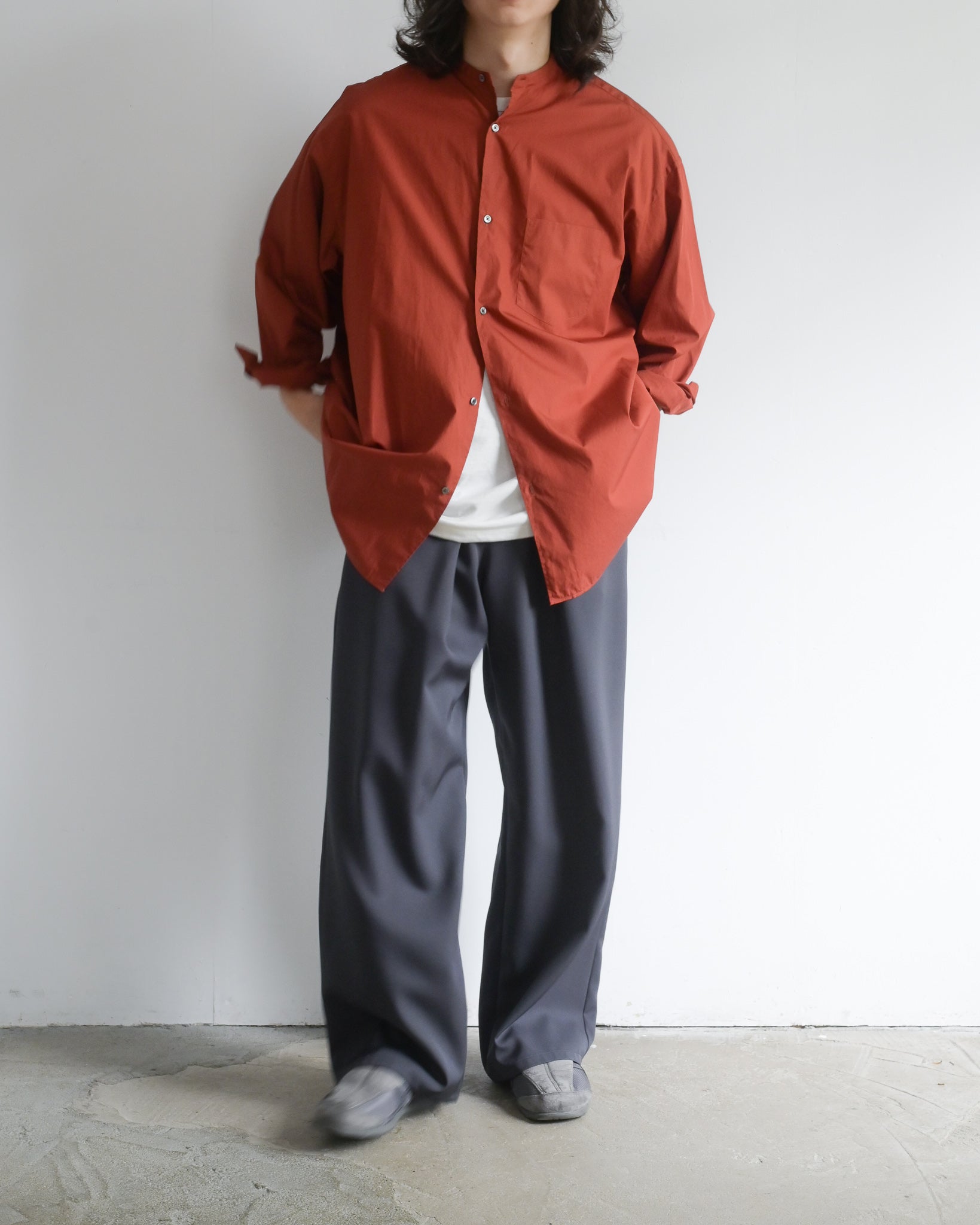 Graphpaper Scale Off Wool Wide Chef Pants / Scale Off Wool Chef