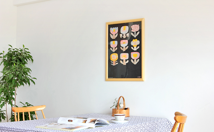 鹿児島 睦/ZUAN & ZOKEI/図案ポスター(B3)/9 FLOWERS(in the dark