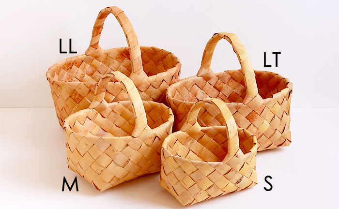 白樺かご/ハンドル付きバスケット・LT COMFOTA 北欧雑貨店